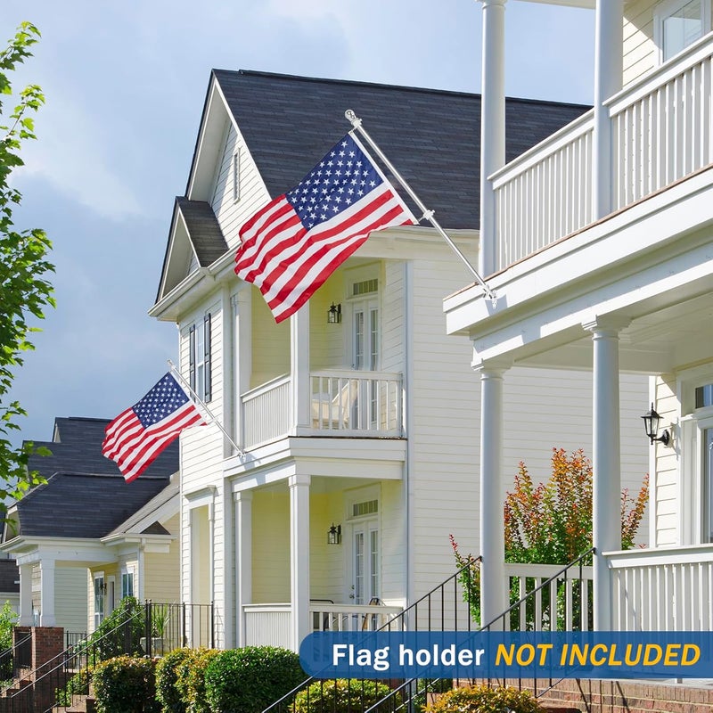 NQ 5FT Flag Pole for Outside House, Stainless Steel Flag Pole for Outdoor, House Flag Pole for Porch,Yard (Only Pole, Without Holder) - Image 2